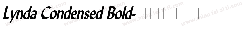 Lynda Condensed Bold字体转换